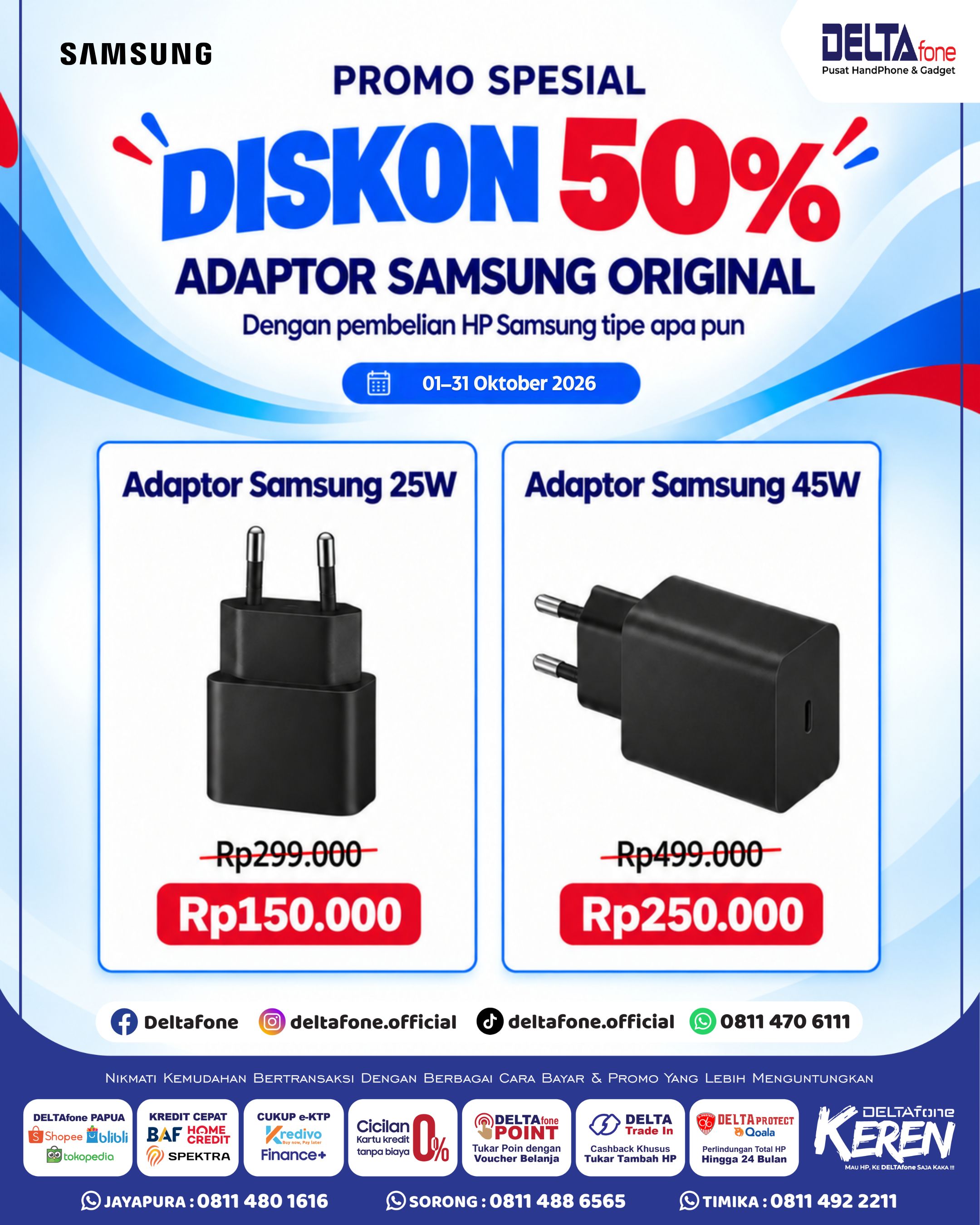 Diskon adapter Periode 01 - 31 Oktober 2026